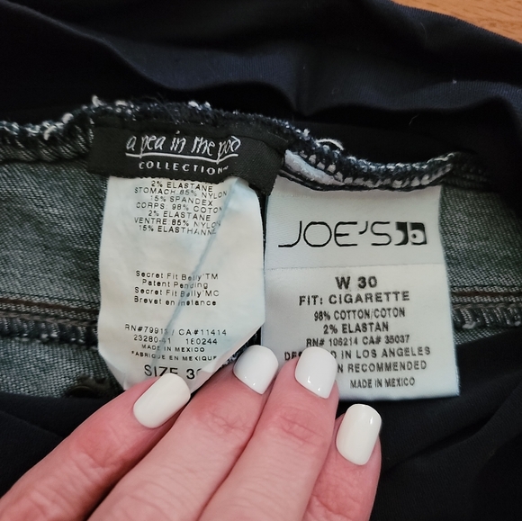 Joe's maternity cigarette jeans - Picture 2 of 3